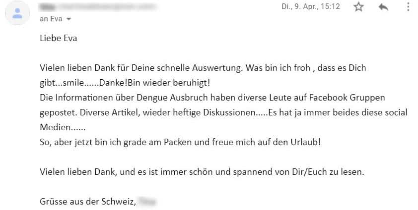 Dengue Risiko Bewertung Review
