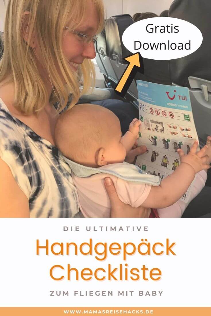 Die ultimative Handgepäck Checkliste zum Fliegen mit Baby