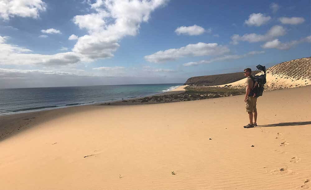 Kanaren mit Kindern - Fuerteventura Dünenwanderung